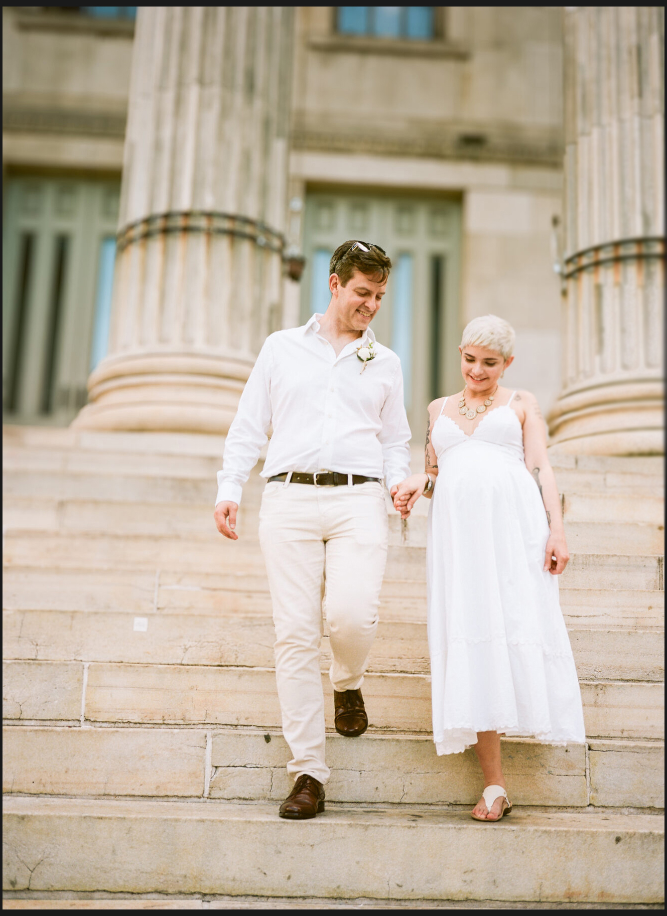Brooklyn City Hall elopement, captured on film by Lana Dubkova, photo 36